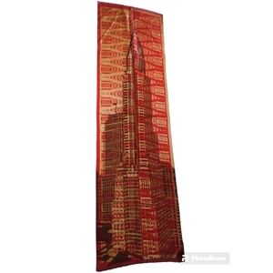 Designer DONNA KAREN DKNY / Wearable Art / Silk Scarf